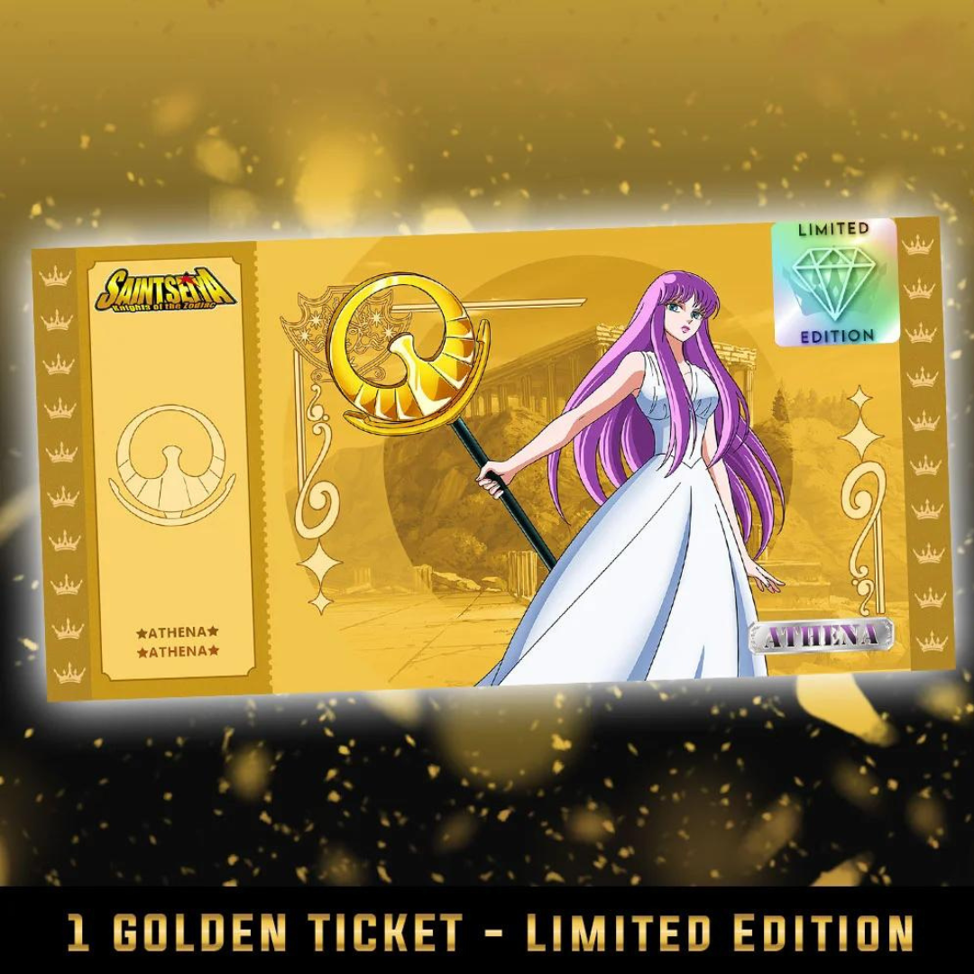 Golden Ticket Edition Limité Athéna Saint Seiya